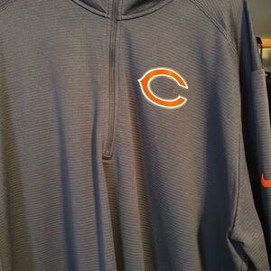 CHICAGO BEARS MENS NIKE 1/4 ZIP JACKET